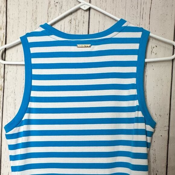Michael Kors Women's Short Sleeve Blue & White Stripe Dress  Sz XS - Picture 4 of 12